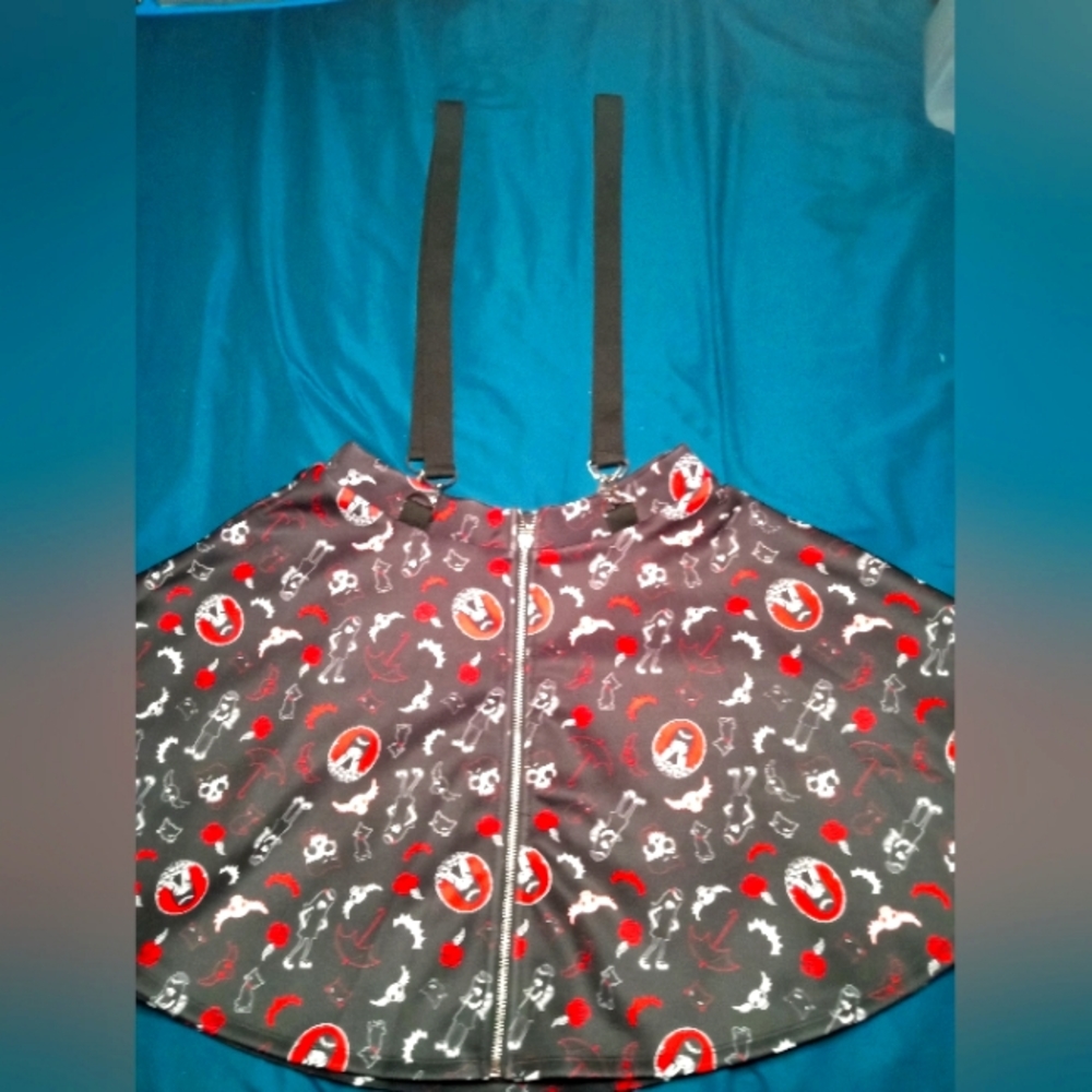 Goth Skirt "Emily the Strange" size small